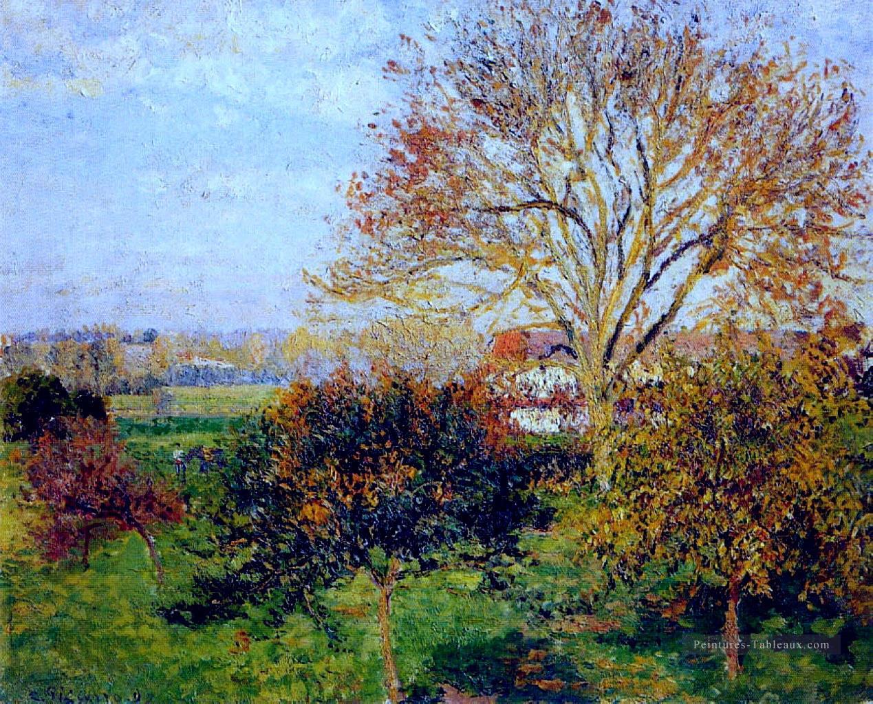 matin d’automne à eragny 1897 Camille Pissarro Peintures à l'huile